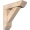 Ekena Millwork Traditional Slat Smooth Bracket w/ Offset Brace, Douglas Fir, 5 1/2"W x 18"D x 18"H BKT0604X18X18TRA06SDF - alternate 1